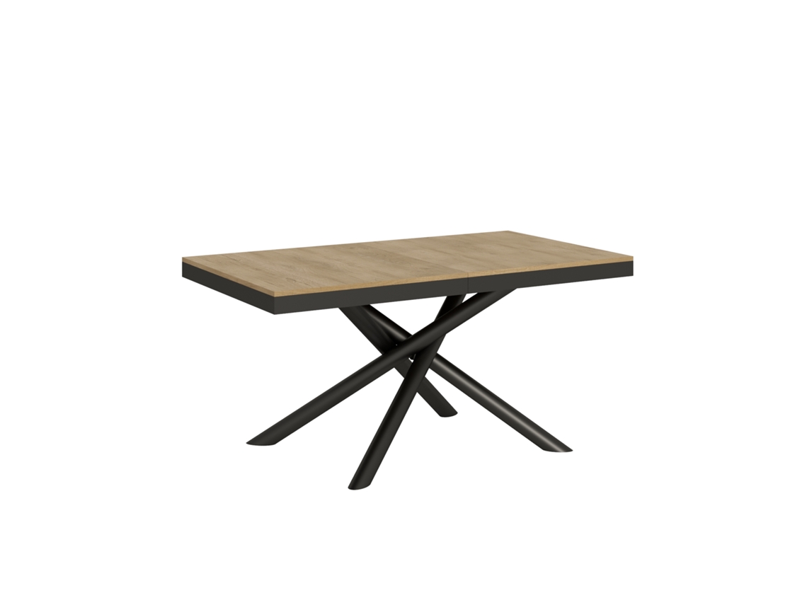 Mesa de Comedor ITAMOBY Famas Evolution (90x160/264 - Paneles de Melamina - Roble Natural)