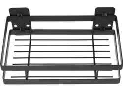 20cm Estante Adhesivo Pared Baño Negro Hierro, Organizador