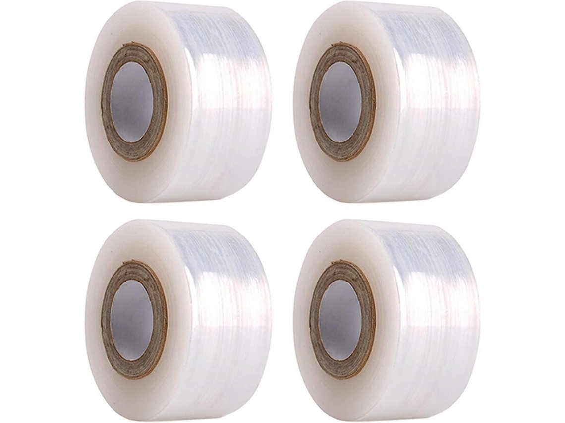 Cinta De Injerto Para Plántulas, 4 Rollos, 100m, Pe Transparente, Impermeable, Elástica Y Auto-adhesiva