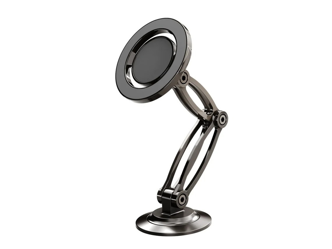 Soporte Para Salpicadero De Coche Con Rotación De Doble Brazo, Plegable, Ajustable, Con Imán Fuerte, Color Negro, Yizhood