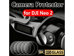 Juego de 5 protectores de pantalla de vidrio templado antirroturas con arco para DJI Neo 2 DIGITALLAB