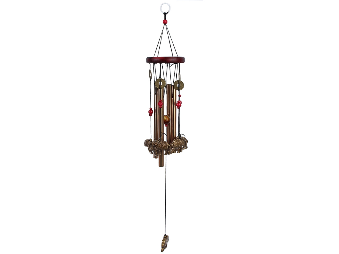 2026-campana De Viento De Metal Con Patrón De Elefante, Decoración Para Interior, Exterior Y Jardín