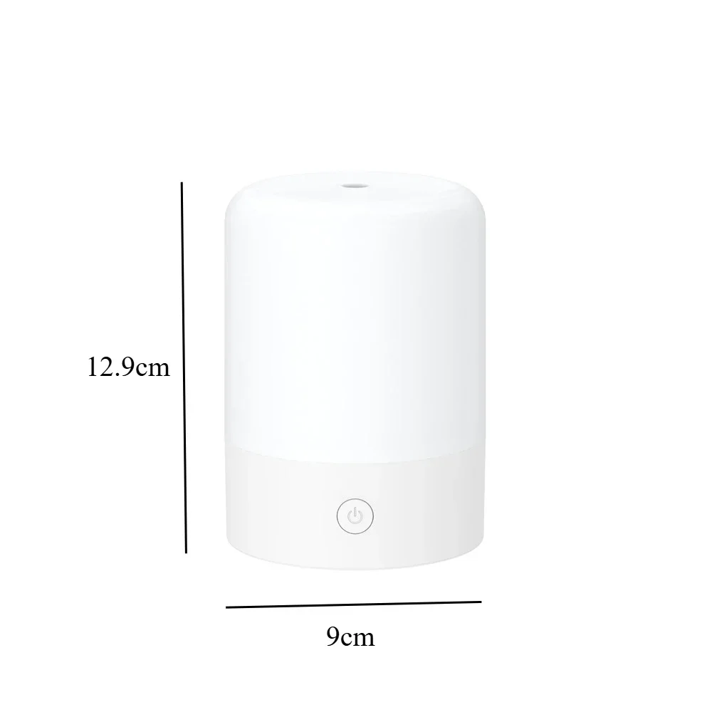 Humidificador y purificador de aire USB de 120 ml con difusor de aceites esenciales para aromaterapia y luces LED de colores. MDUG (blanco)