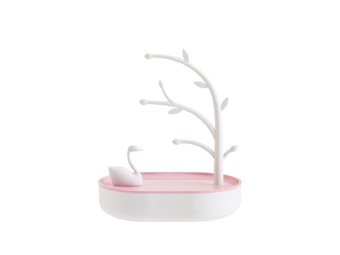 Organizador de joyería en forma de cisne para pulseras y anillos Kofihety
