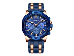 Reloj De Pulsera Biden Para Hombre, Resistente Al Agua, De Silicona, Azul.