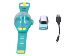Coche De Juguete Teledirigido Con Mini Reloj Recargable Por Usb Para Niños Y Niñas - Regalo De Cumpleaños Verde