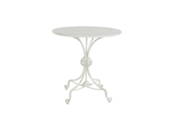 Mesita auxiliar de metal blanco, 81x81x81,5 cm, ALEXANDRA HOUSE LIVING