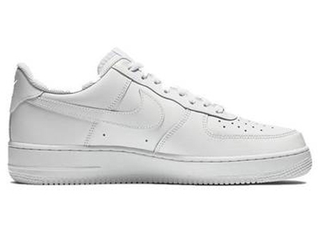 Zapatillas Deportivas NIKE Air Force 1 07 (Blanco - Cuero Natural- 40)