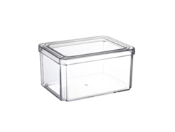 Recipiente transparente para almacenamiento de alimentos, 1800 ml, para frutas y verduras RNEMITERY