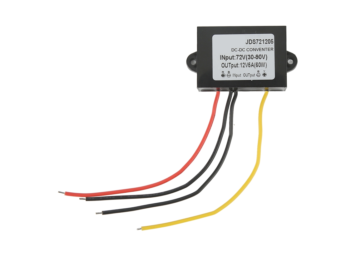 Módulo Conversor Dc Buck 72v A 12v5a Ip67 Impermeable Con Cable
