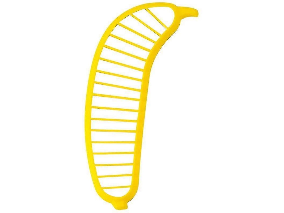 Cortador de plátanos 2025, ideal para ensaladas de frutas. Cortador de plátanos de plástico genérico con mango.