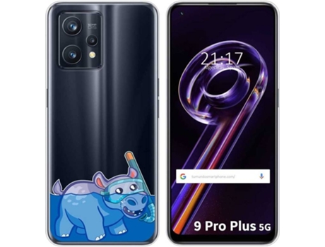 Carcasa para Realme 9 Pro Plus 5G TUMUNDOSMARTPHONE Dibujos Transparente Hipo Multicolor
