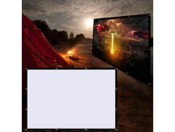 Pantalla de proyección portátil de 72 pulgadas, formato 16:9/4:3, para uso doméstico y en exteriores.