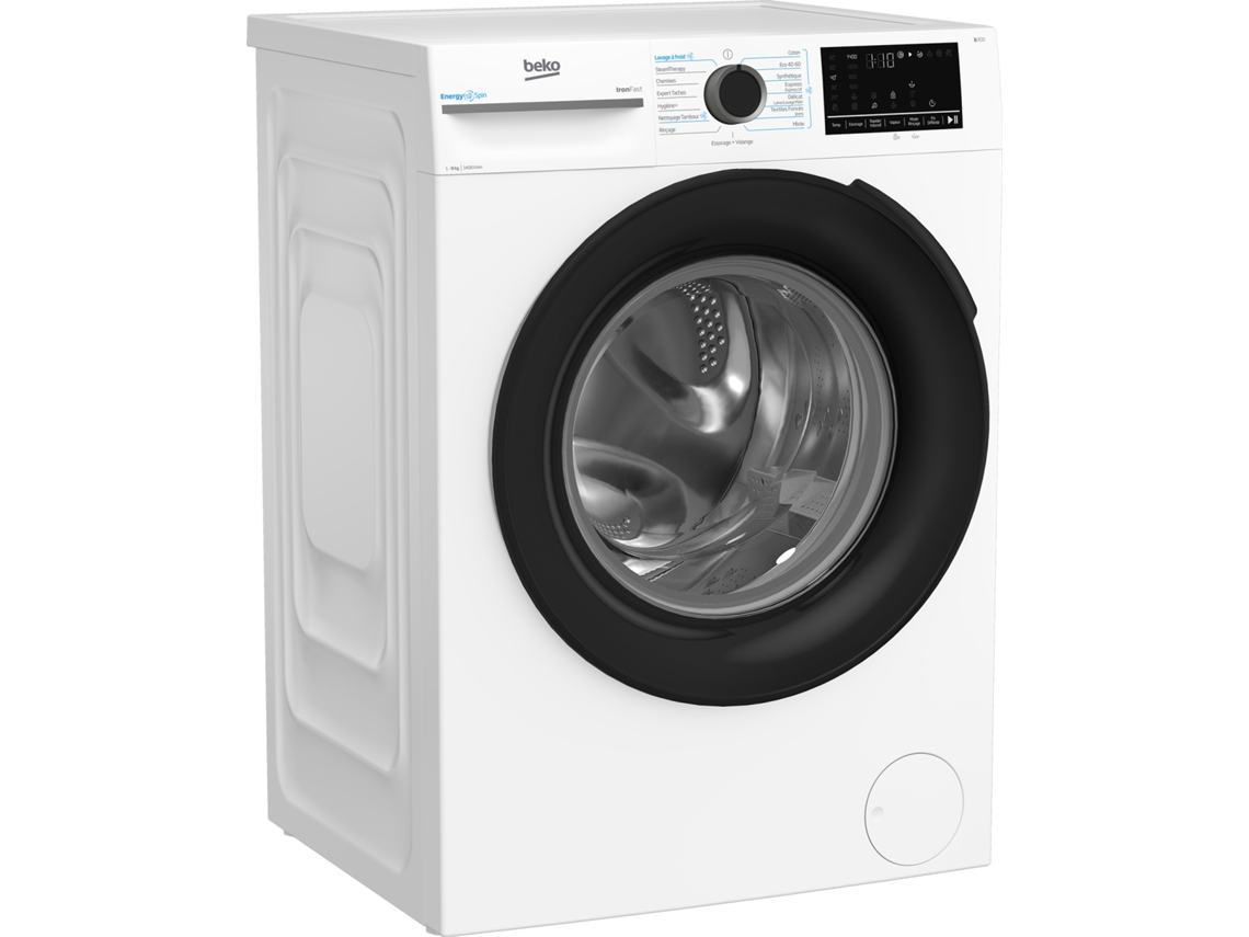 Lavadora Beko B300 Bm3wfu48411b de carga frontal, 8 kg, 1400 rpm, blanca