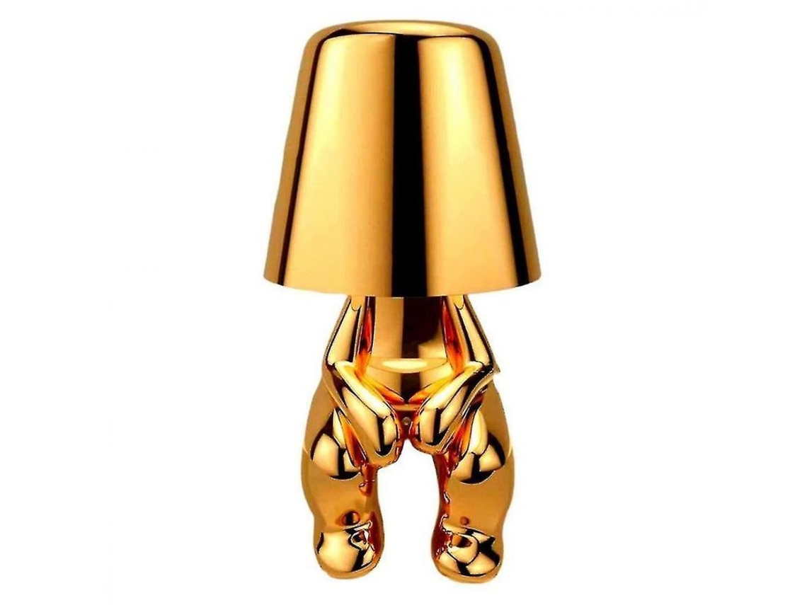 2026-lámpara De Mesa Portátil Recargable Con Usb Y Control Táctil, 3 Niveles De Brillo, Estatua Moderna Dorada Para Decoración H Oro