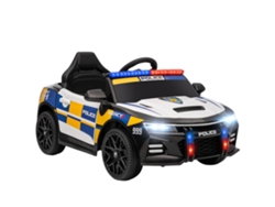 Coche Policía Eléctrico Infantil Mando Música Claxon Luces