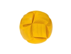Puzzle FRIDOLIN (Madera - Amarillo - 9 x 9 x 9 cm)