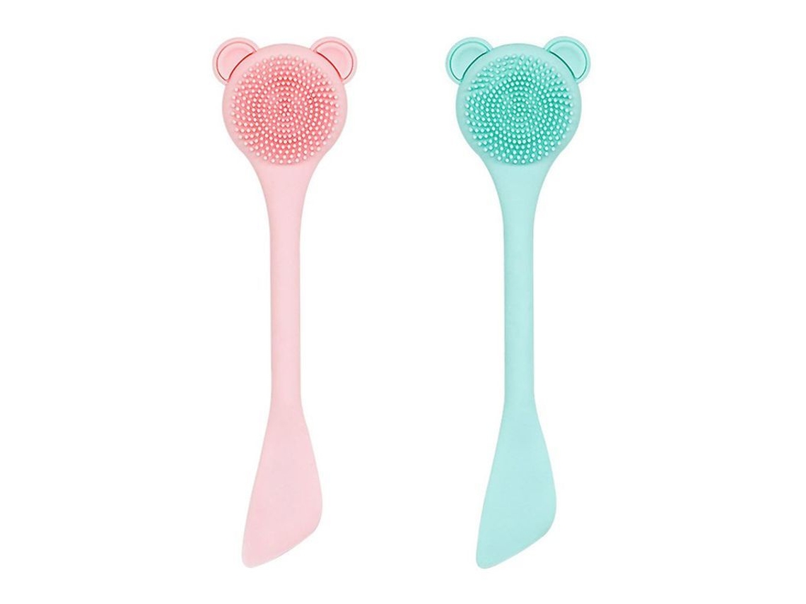 Brocha De Silicona De Dos Componentes Para Mascarillas Faciales, Aplicador Flexible Y Suave Para Mascarillas De Arcilla Y Exfoliación.