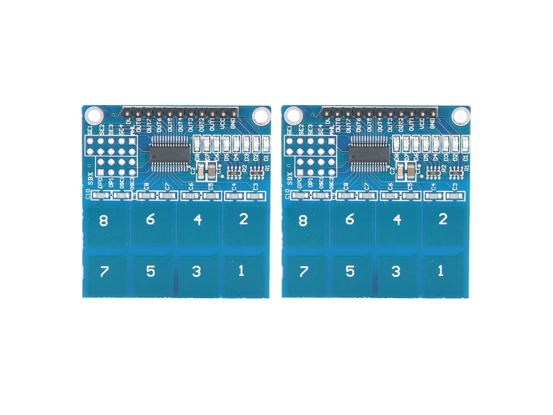 2026velora-2 Piezas Módulo Sensor Táctil Ttp226 Capacitivo 8 Canales Equipo Eléctrico