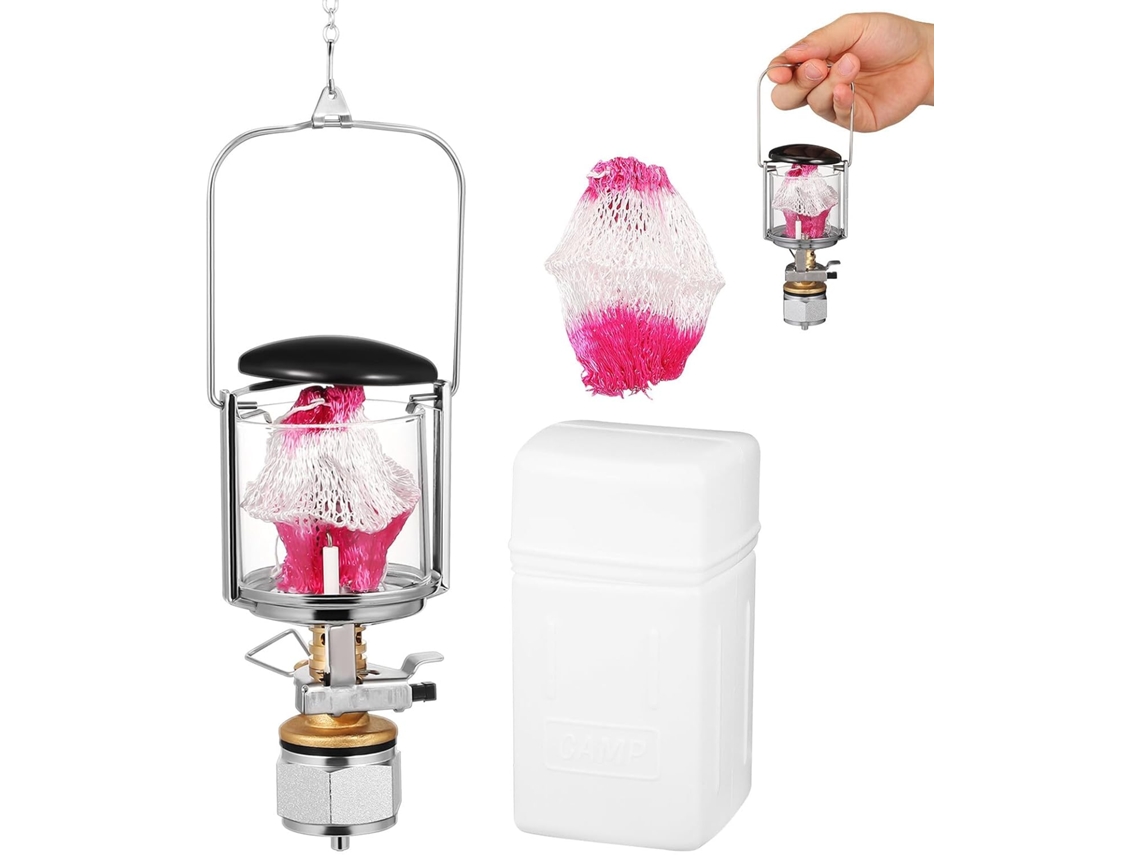 Linterna De Gas De Cobre Para Acampada Al Aire Libre, Lámpara De Propano Con Potente Iluminación, Apta Para Tiendas De Campaña.