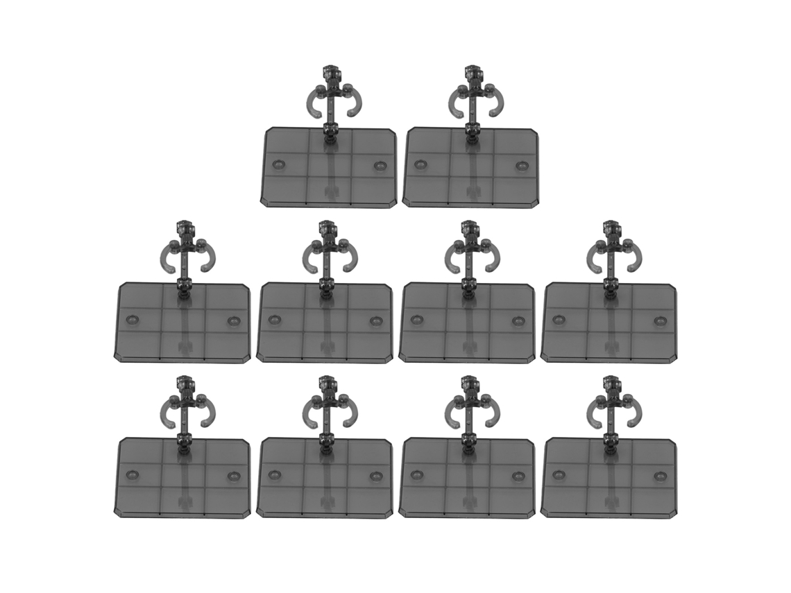 Base De Soporte Para Figuras De Acción De 6 Pulgadas, Alta Estabilidad, Negro Transparente, 10 Piezas.
