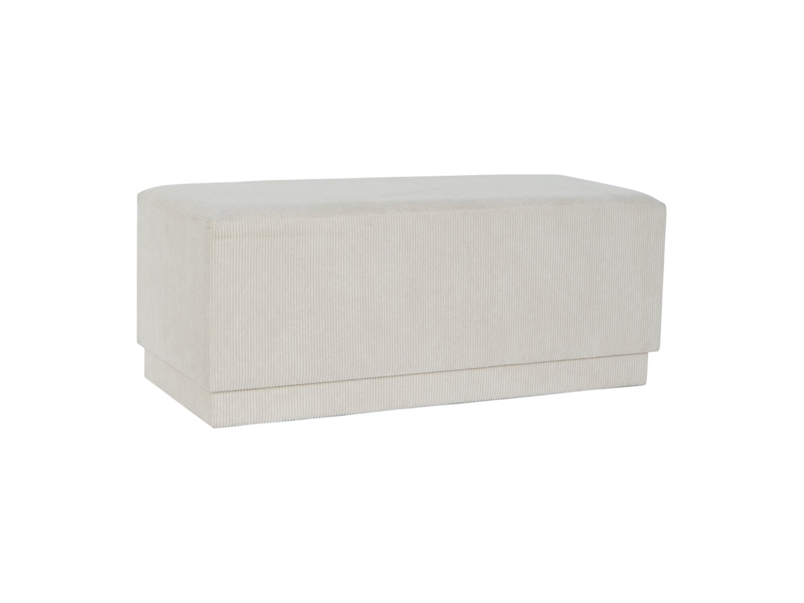 Descalzadora Poliester Mdf Beige 100x40x40cm