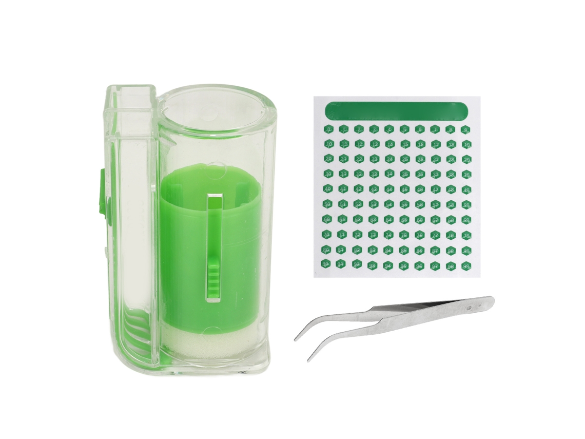 Kit De Herramientas Para Marcar Abejas Reinas Con Pegatinas Numeradas Del 1 Al 99, Botella Y Pinzas Para Apicultura.