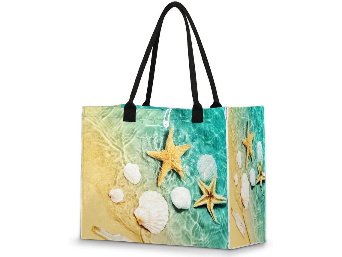 Bolso Mano Grande Tropicallife Temática Océano Mar Playa Para Mujeres Niñas Bolso Hombro Compras Trabajo Gi
