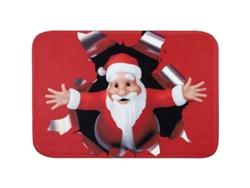 2026altiro-felpudo De Papá Noel En 3d Para Uso Interior Y Exterior, 40x60 Cm, Suave Y Absorbente.