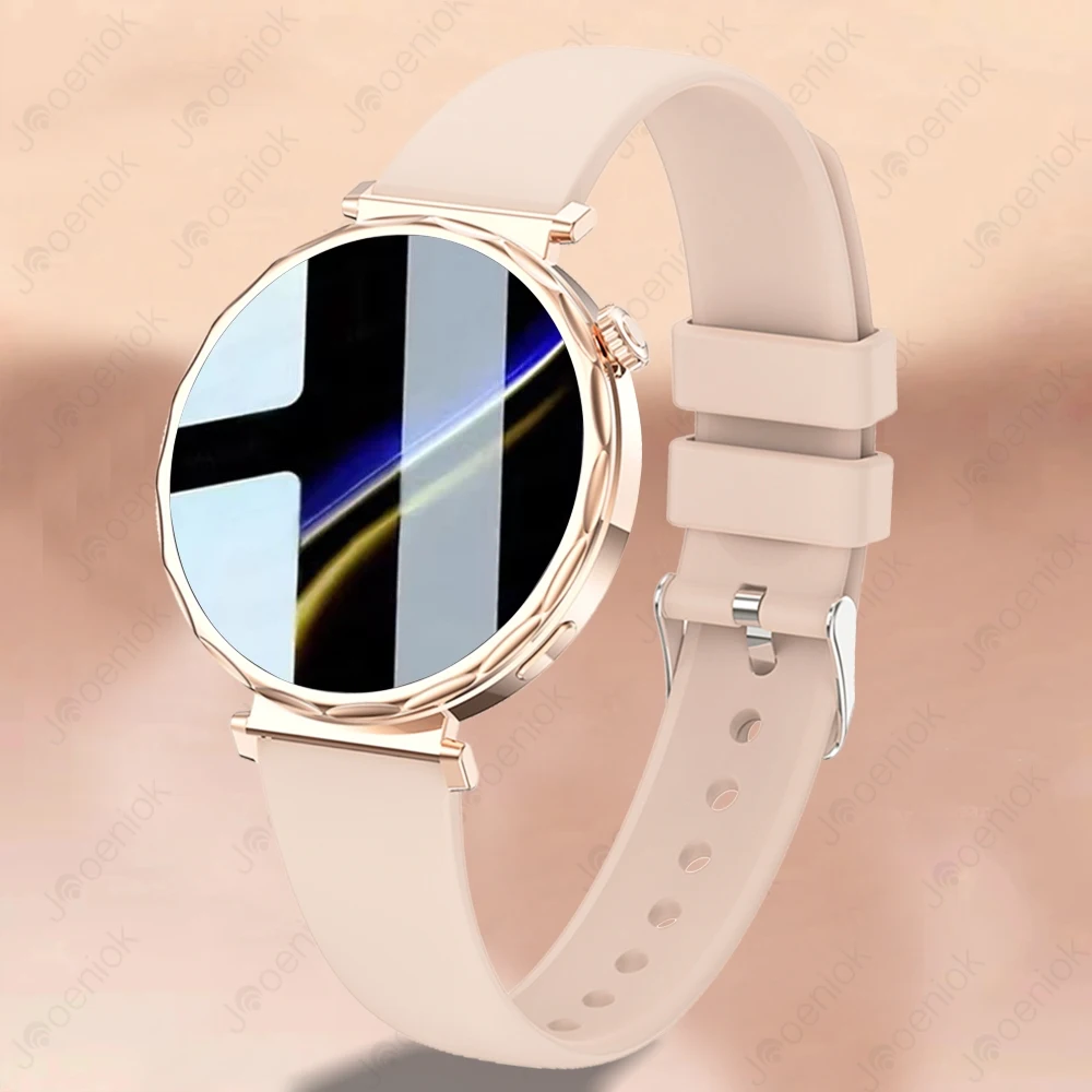 Reloj inteligente MDUG (rosa), pantalla HD, monitorización de la salud, seguimiento de actividad GPS.