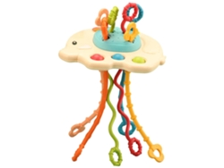 Juguete Sensorial Montessori Para La Dentición Con Cuerda Para Bebés De 6 A 12 Meses, Desarrolla La Capacidad De Agarre, Diseño De Elefante Czhhmart