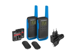 Walkie-talkie MOTOROLA T62 Pack (16 Canales - 8 Km - Hasta 18h de autonomía - Negro)