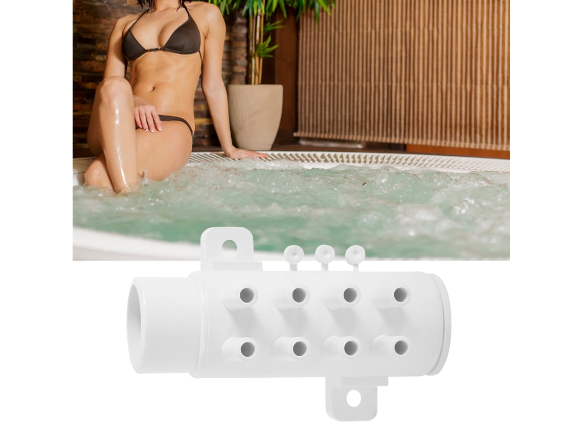 Colector de plomería de PVC de 8 puertos para spa y bañera de hidromasaje
