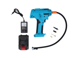Bomba de aire inalámbrica recargable de 150 PSI con pantalla digital, compresor para coches, bicicletas y balones (enchufe europeo).