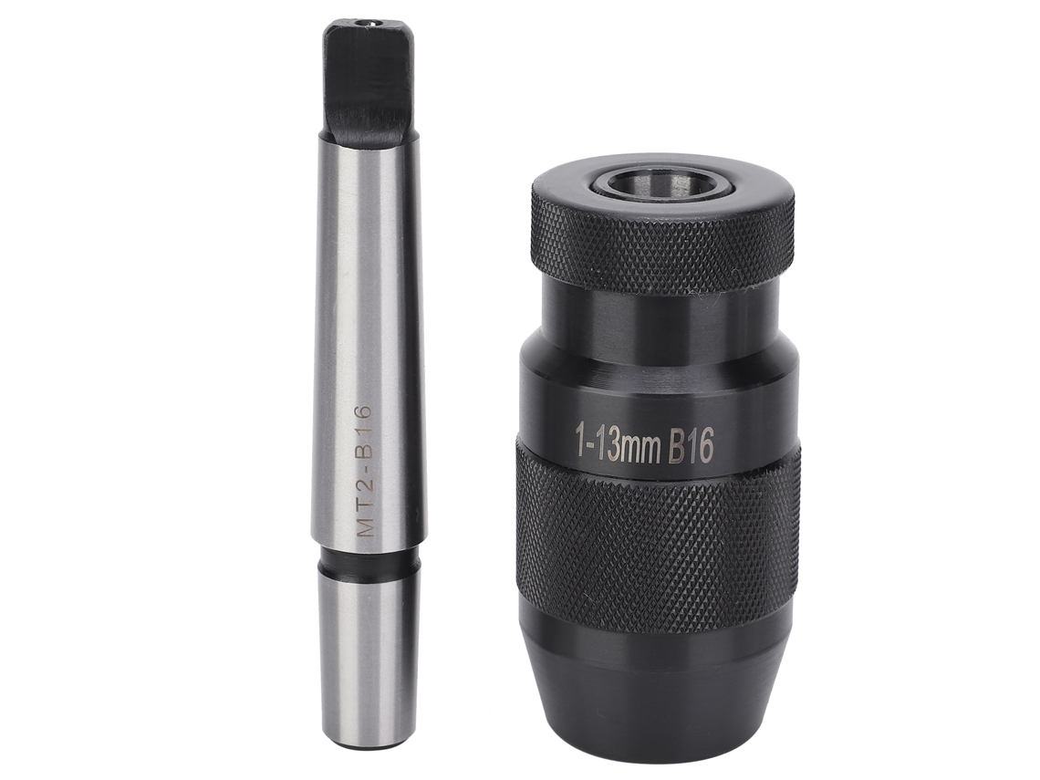 Portabrocas sin llave con cono Morse MT2-B16 de liberación rápida, accesorios para fresadoras de 1 a 13 mm