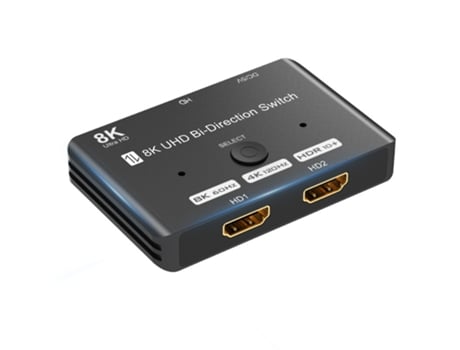 HDMI 2,1 interruptor bidireccional 8K 60Hz 4K 120Hz adaptador de conmutador 2 en 1 convertidor de salida Splitte para PC TV PS4 Xbox PS5 proyectores