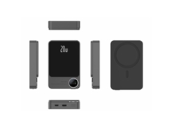 Batería Externa Magnética Inalámbrica Con Carga Rápida Pd20w, 10000mah, Ultradelgada Con Pantalla Led.