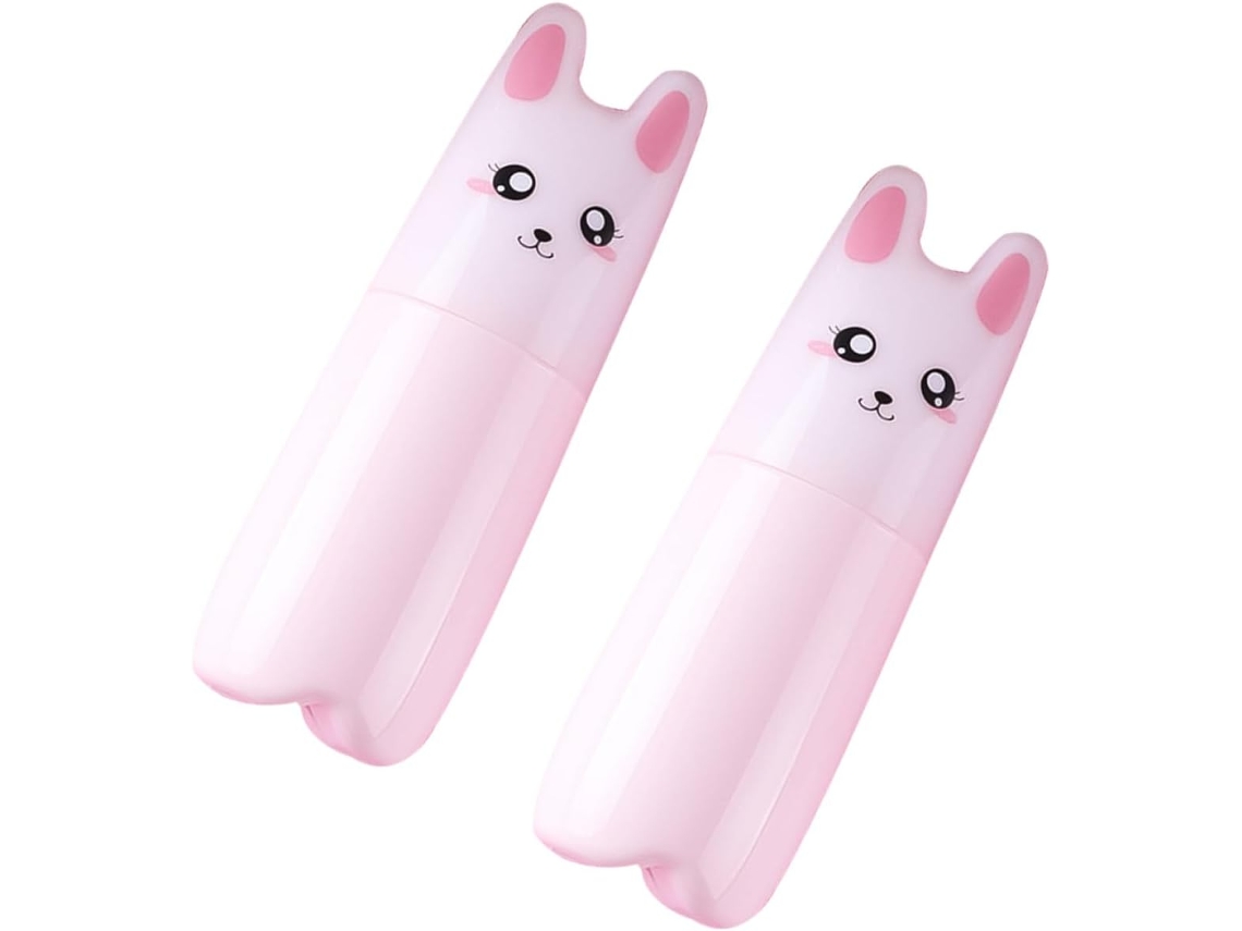Lot De 2 Sy Frascos Spray Recargables 70 Ml En Plástico Rosa Motif Chat, Distribution Fine Y