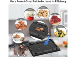 10 placas adhesivas resistentes para ratas, aptas para ratas e insectos pequeños.