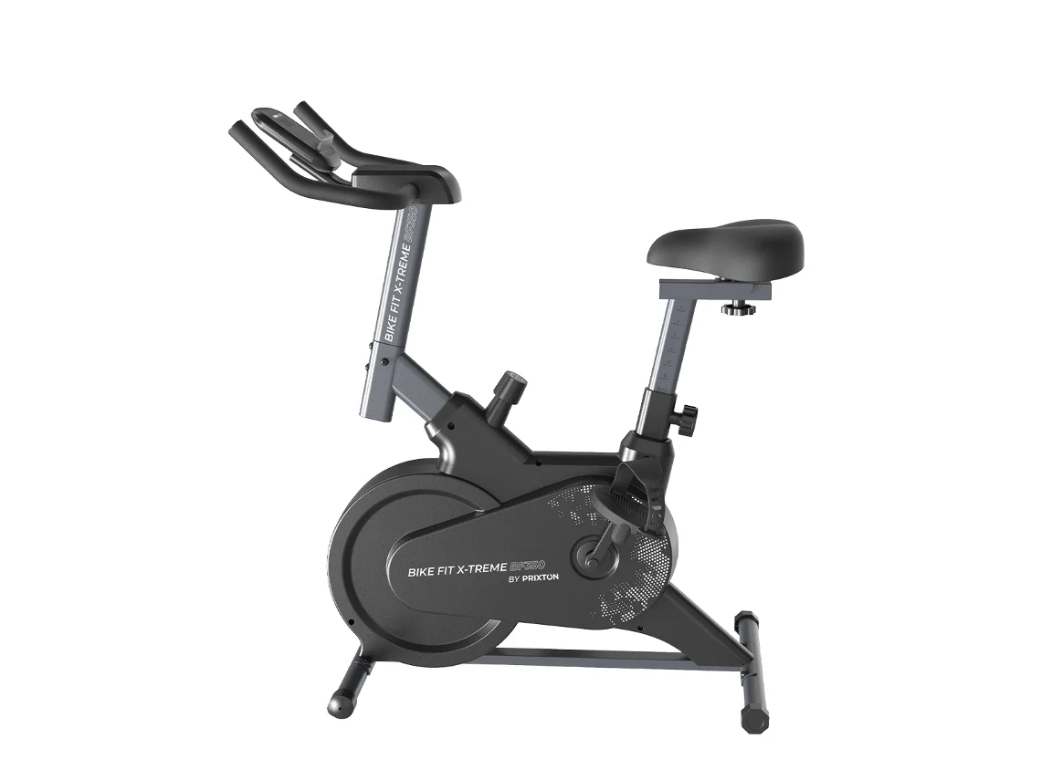 Bicicleta Estática PRIXTON BF350 (Resistencia 6 kg - Negro - 87 x 67 x 22 cm - Hasta: 120 Kg)