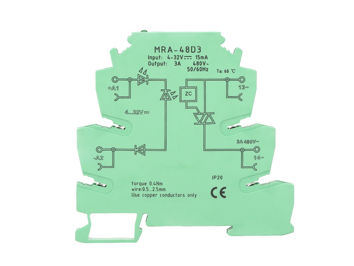 Módulo De Relé De Estado Sólido De Ca Ultradelgado De 6,2 Mm Con Entrada De 4-32 V Cc Para Plc