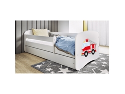 Cama 80x180 Somier Y Cajón Incluidos Kocot Kids Babydream Bombero Blanco