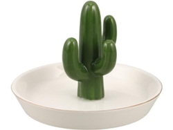 Soporte Joyería Cerámica Forma Cactus Decorativo Anillos Organización Hogar Pendientes