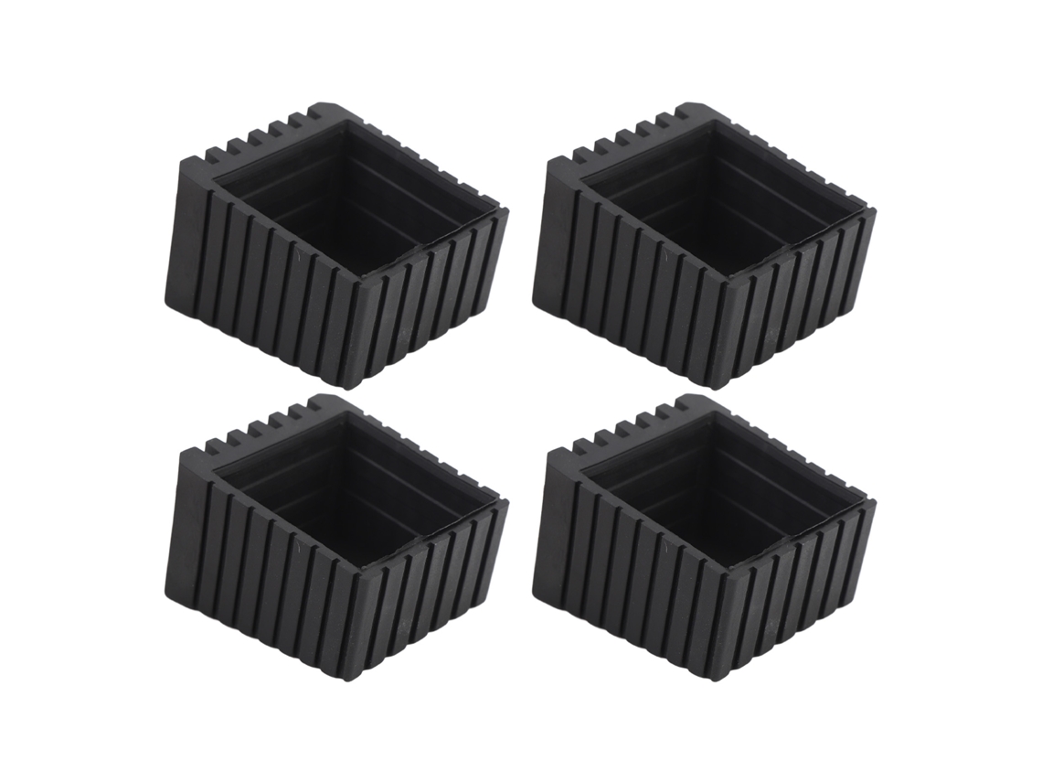 4 Protectores Cuadrados De Plástico Antideslizantes Para Patas De Muebles (sillas, Mesas Y Suelos)
