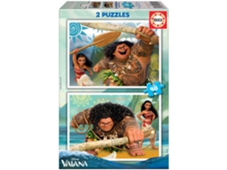 Puzzle EDUCA 2x Puzzle 48 Vaiana (Edad Mínima: 3 Años - 96 Piezas)