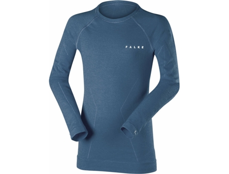 Blusa para Niño FALKE Wool-Tech Azul para Fitness (110 cm/116 cm)