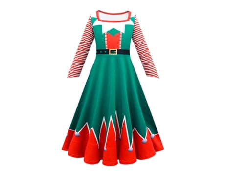 Disfraces de navidad cosplay vestido infantil 160