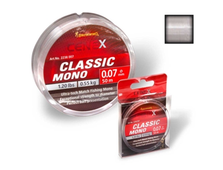 Monofilamento Cenex Classic 100 M Prateado 0.100 Mmbrowning