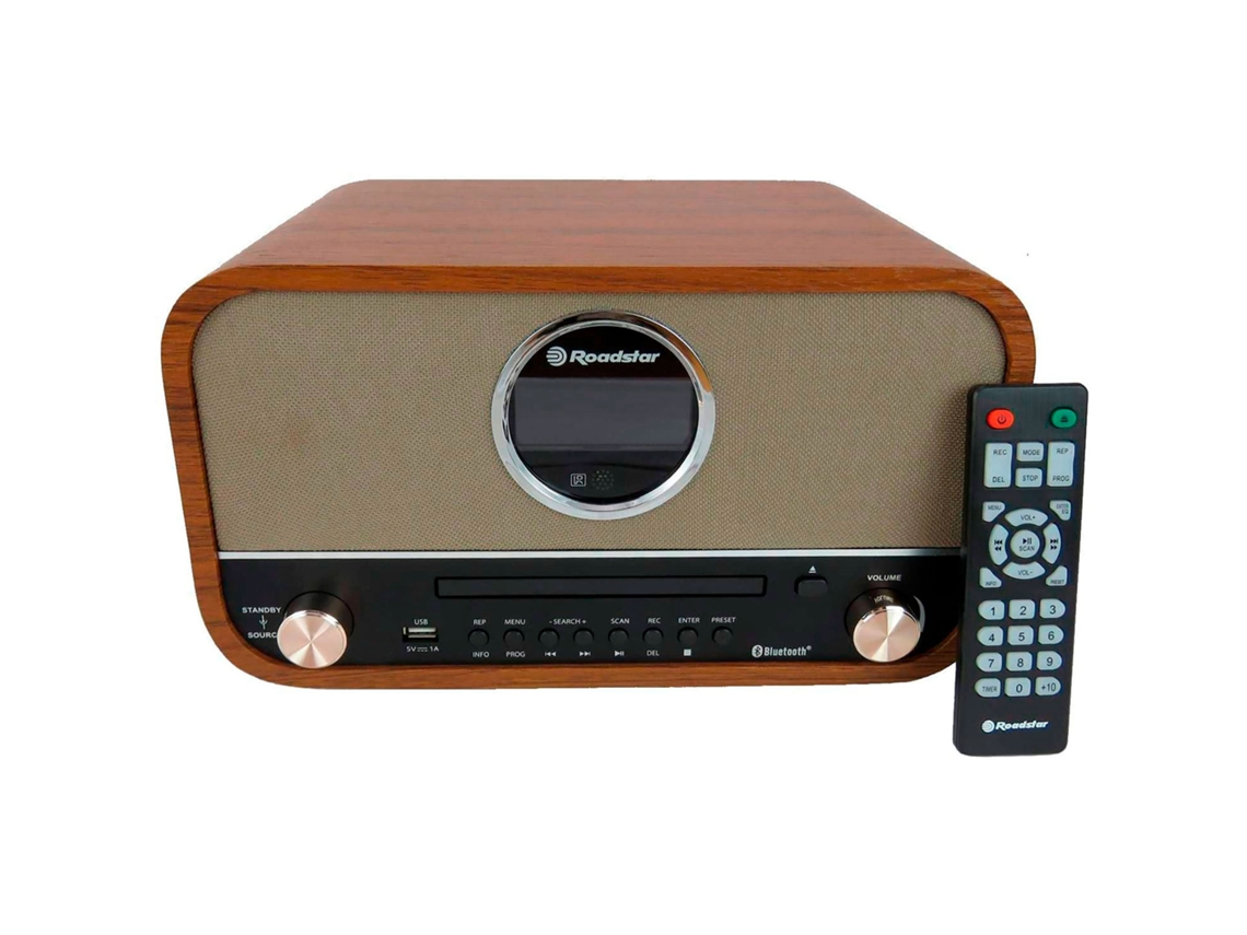 Radio Fm Digital Reproductor Cd-Mp3 Bluetooth Usb ROADSTAR Hra-1782Nbt Madeira