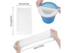 30 Medias De Skimmer Para Piscina, Filtros De Tela De Nylon Elástica Para Atrapar Polen Hojas Pelos Y Residuos Flotantes